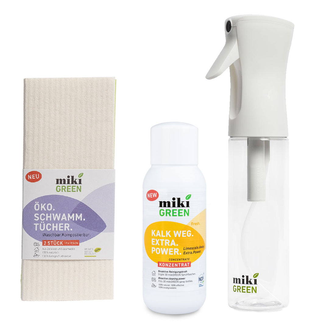 mikiGREEN Trio.Set.Lime. 3 parts