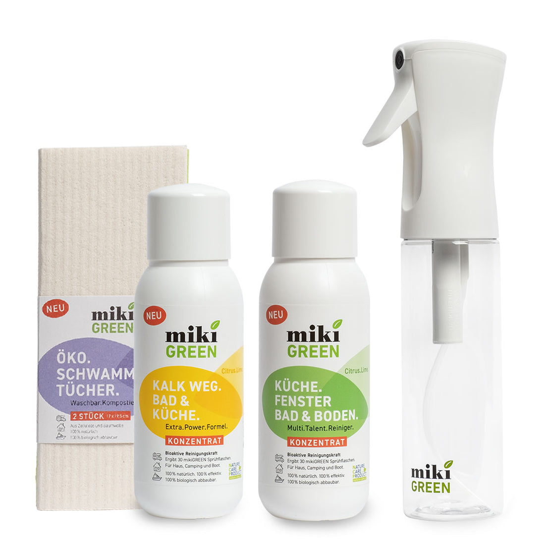 mikiGREEN Easy.Clean.Set. 4-teilig